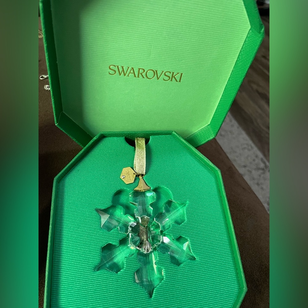 2022 Swarovski snowflake crystal ornament.